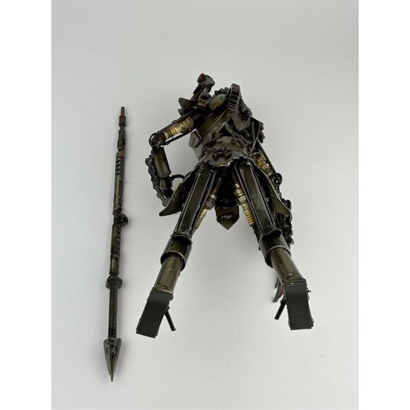 Predator Hunter Scrap Metal Art Sculpture Collectible Film Gift Brutalist Large - Picture 9 of 10